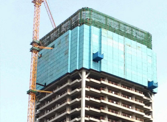 爬架網(wǎng)片在高層建筑中的應用